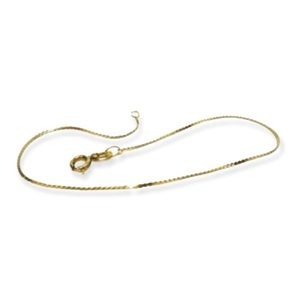 14K Solid Yellow Gold Bracelet - S Link - 7 inch length - estate vintage